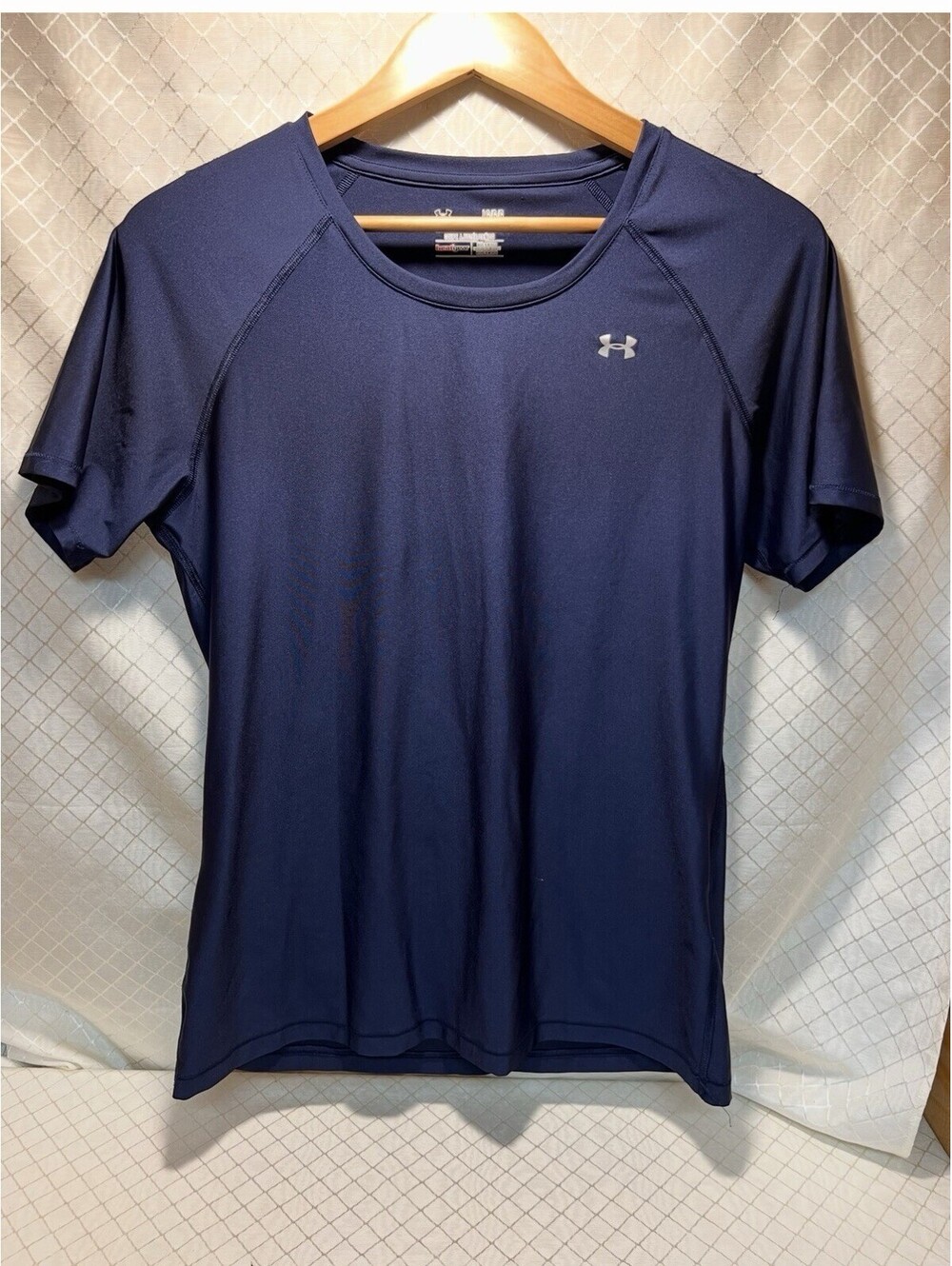 Under Armour HeatGear Mens Large Blue Athletic T-Shirt